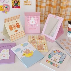 Gương giấy gấp gọn hoạ tiết dễ thương để bàn hàn xẻn tại Quảng Nam