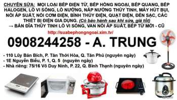Sửa bếp từ, sửa bếp hồng ngoại, sửa lò vi sóng, sửa nồi áp suất, 0908244258 tại Quảng Nam