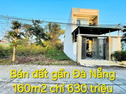 Bán lỗ lô đất gần Đà Nẵng - Diện tích 160m2 tại Quảng Nam