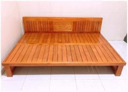Giường gấp 2 trong 1 gỗ xoan đào 1m2, 1m4, 1m6 tại Quảng Nam