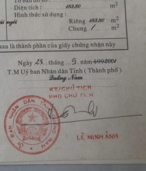 Bán nhà chính chủ đường Phan Chu Trinh, phường Minh An tại Quảng Nam