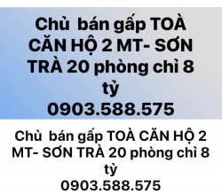 Chủ nhà cần bán gấp tòa nhà căn hộ 2 mặt tiền gồm 20 phòng ở Sơn Trà giá chỉ 8 tỷ tại Quảng Nam