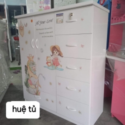 Tủ 2 cánh 6 ngăn kéo Về sẵn mẫu siêu xinh cho bé tại Quảng Nam