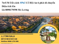 Đất cách Phố Cổ Hội An 6 phút đi bộ tại Quảng Nam
