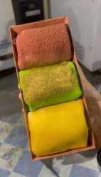 Ngày mai e về 20H crepe pudding siêu ngon chỉ  49,000 / hộp mix 3 vi toMix 3 vị : matcha , socola , tại Quảng Nam