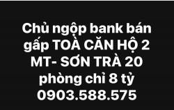 Chủ người phụ bán gấp toà căn hộ 2 mặt tiền - Sơn Trà, 20 phòng chỉ 8 tỷ tại Quảng Nam
