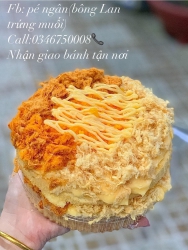 Bánh kem bông Lan trứng muối tại Quảng Nam