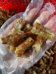 Chả ram giòn rụm Tây Sơn nhân tép sông thịt bún chiên sẵn để dành ăn cả tháng tại Quảng Nam