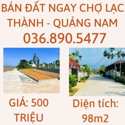 CẦN BÁN GẤP Đất nền Ngay Chợ Lạc Thành - Quảng Nam tại Quảng Nam