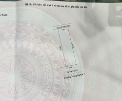 Bán đất mặt tiền Trung Nghĩa 7 - Sát đường Nam Trân - Đối diện bến xe - Giá 3 tỷ TL tại Quảng Nam