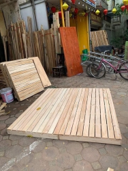 Sạp giường Pallet gỗ về ngập nhà tại Quảng Nam