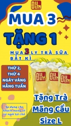 Chương trình khuyến mãi Mua 3 Tặng 1: Trà Sữa và Trà Mãng Cầu tại Quảng Nam