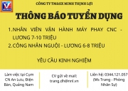 CÔNG TY MINH THỊNH LỢI TUYỂN DỤNG NHÂN SỰ tại Quảng Nam