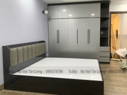 Combo phòng ngủ Tủ quần áo + giường ngủ bàn giao cho khách Hội An tại Quảng Nam