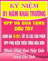 Đón kỷ niệm 1 năm, Dâu Tây ưu đãi giảm giá 10-20% tất cả sản phẩm VPP-Phụ kiện tại Quảng Nam