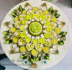 Mâm cúng đầy tháng sáng nay tại Quảng Nam