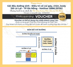 Phiếu quà tặng voucher 50K tại Quảng Nam