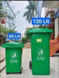 Thùng rác 60 lít sẵn sàng tại Quảng Nam