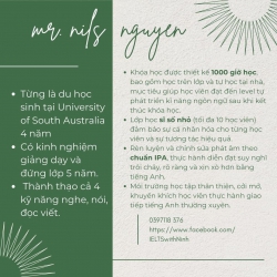 Tiếp tục tuyển sinh lớp Tiếng Anh Nói Mr. Nils tháng 6/2024 tại Quảng Nam