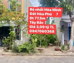 Bán lô đất mặt tiền Hòa Phú 7 - Hòa Minh cách biển 500m tại Quảng Nam