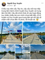 Tin nhanh về cầu Hà Mật Tây An chính thức khánh thành tại Quảng Nam