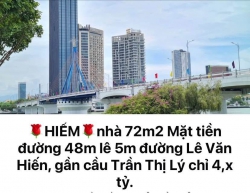 n đất tặng nhà 72m2 Lê Văn Hiến, gần cầu Trần Thị Lý tại Quảng Nam
