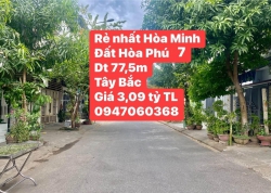Bán lô đất mặt tiền Hòa Phú 7 - Hòa Minh cách biển 500m tại Quảng Nam