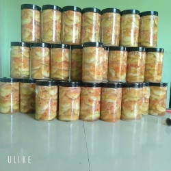 Chuối Sùng (Chuối sứ non sống ngâm chua ngọt) tại Quảng Nam