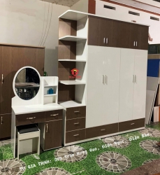 COMBO TỦ QUẦN ÁO + BÀN TRANG ĐIỂM ĐẸP SANG ĐÓNG THEO YÊU CẦU tại Quảng Nam