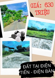 Bán đất ở Điện Tiến - Gần Chợ Lệ Trạch - Đà Nẵng - Chỉ cách vài phút đi xe - Diện tích: 105.8m2- tại Quảng Nam