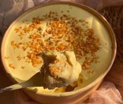 E con 1H tiramisu siêu ngon Bông Lan kem trứng dừa tại Quảng Nam
