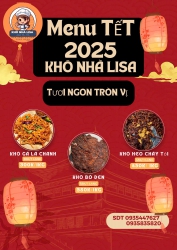 Menu dịp Tết - Khô Nhà Lisa tại Quảng Nam