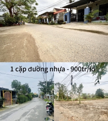 n gấp cặp đường nhựa 350m2 chỉ 900k/lô tại Quảng Nam