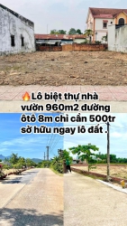 Lô góc 2 mặt tiền 960m2 đất làm nhà vườn chỉ cần 500 triệu sở hữu ngay tại Quảng Nam