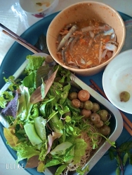 Bán GỎI CÁ TRÍCH VÀ SỨA MẮM NHĨ tại Khu ăn uống chợ Vĩnh Điện tại Quảng Nam