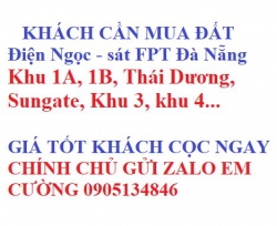 Cần mua đất tại khu 1A, 1B, khu 3, khu 4, Thái Dương, Khu phố chợ Điện Ngọc tại Quảng Nam