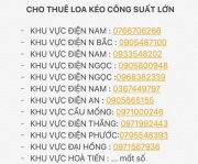 Cho thuê loa kẹo kéo công suất lớn  tại Quảng Nam
