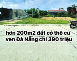 Hơn 200m2 đất chỉ 390 triệu tại Quảng Nam