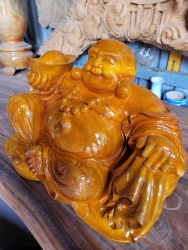 Tượng Đại Lý Lặc gỗ Mít không dính 1 chút giác tại Quảng Nam