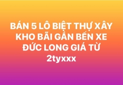 BÁN 5 LÔ BIỆT THỰ XÂY KHO BÃI GẦN BẾN XE ĐỨC LONG ĐÀ NẴNG tại Quảng Nam