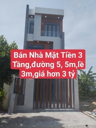 Bán nhà 3 tầng mặt tiền đường 5m5 lề 3m tại Quảng Nam