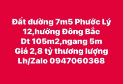 Đất đường 7m5 Phước Lý 12, hướng Đông Bắc tại Quảng Nam