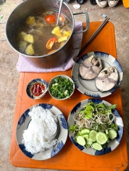 Bún cá nhà nấu tại Quảng Nam