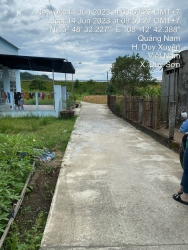 Bán đất Phú Nham - Duy Sơn đoạn gần Cao tốc, DT: 5x22, đường bê tông 3m, sổ hồng tại Quảng Nam
