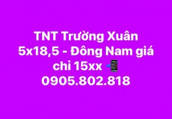 TNT Trường Xuân 5x18,5 - Đông Nam giá chỉ 15 triệu 500 ngàn tại Quảng Nam