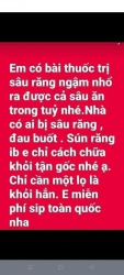 cach cho sâu răng, hôi miệng, nhiệt miệng, viêm sưng lợi, đau răng ê nhức tại Quảng Nam