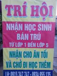 Trí Hội Nhận Học Sinh Bán Trú Lớp 1 đến Lớp 5 tại Quảng Nam