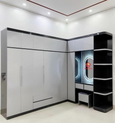 Tủ Quần Áo Góc L Kết Hợp Bàn Trang Điểm tại Quảng Nam