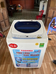 Máy giặt Toshiba 10kg còn mới, hoạt động mượt mà, bảo hành và giao hàng tại Quảng Nam